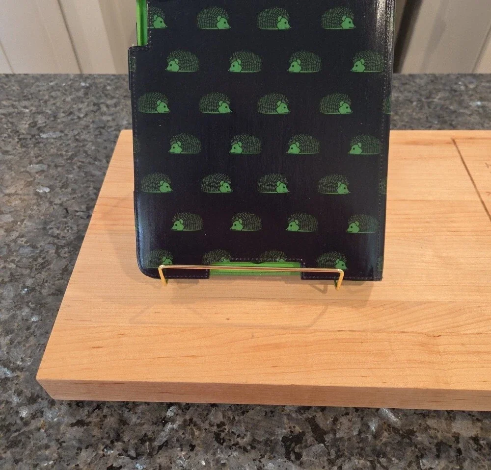 kate spade Navy and Green Hedgehog Ipad Cover